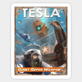 TESLA SCIENCE MAGAZINE: Giant Super Weapon Sticker